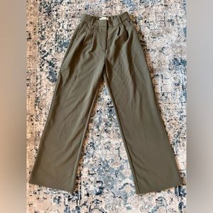 Abercrombie and fitch green tailored pants